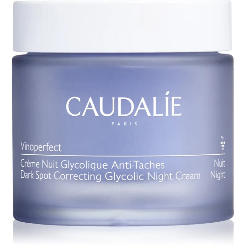 Caudalie Vinoperfect Dark Spot Correcting Glycolic Night Cream нощен крем против пигментни петна 50 мл.