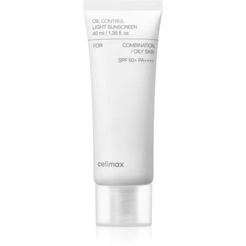 celimax Oil Control Light Sunscreen слънцезащитен крем SPF 50+ за смесена и мазна кожа 40 мл.