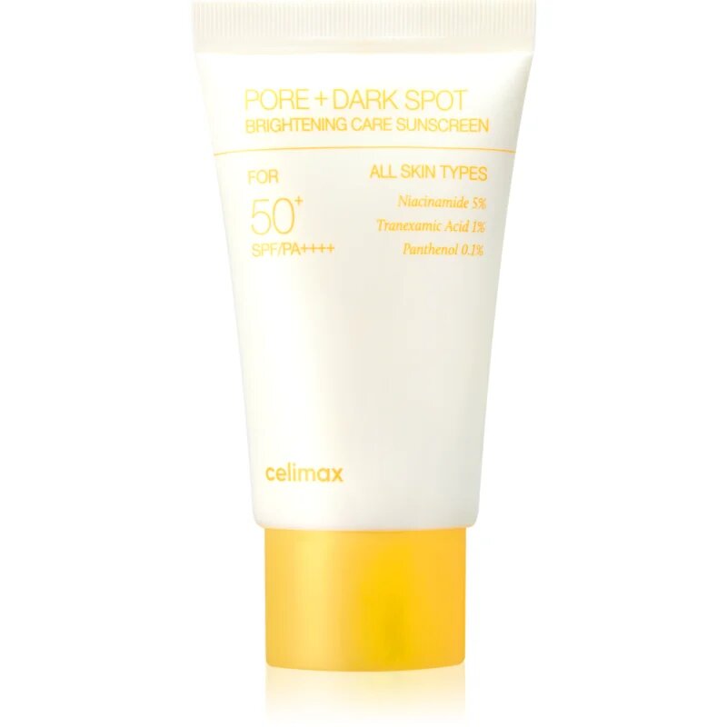 celimax Pore+Dark Spot Brightening Care Suncream слънцезащитен озаряващ крем SPF 50+ 50 мл.