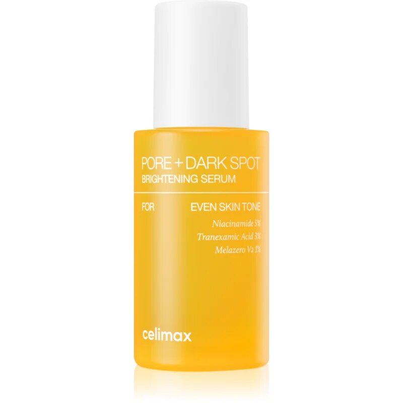 celimax Pore+Dark Spot Brightening Serum регенериращ и озаряващ серум за минимизиране на порите 30 мл.