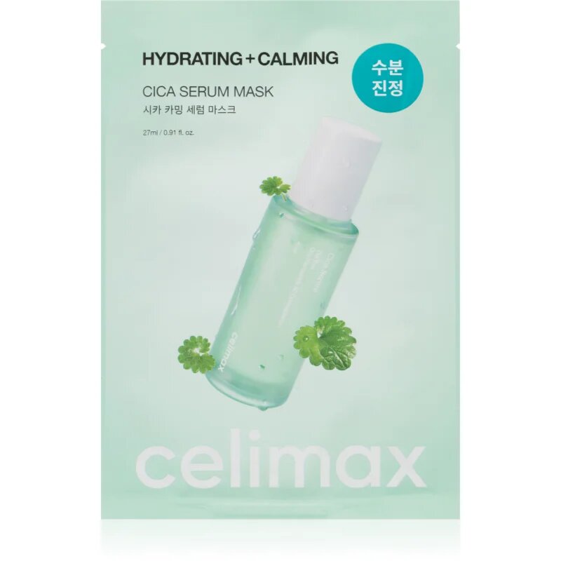 celimax The Real Cica интензивна хидрогелна маска за успокояване на кожата 27 мл.