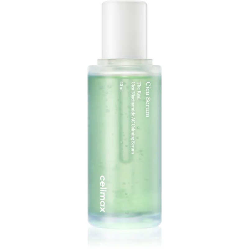 celimax The Real Cica Niacinamide AC Calming Serum успокояващ серум за чувствителна кожа склонна към акне 40 мл.