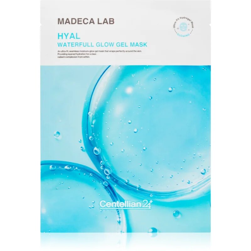 Centellian24 Madeca Lab Hyal Waterfull Glow Gel Mask хидратираща платнена маска с охлаждащ ефект 22 мл.