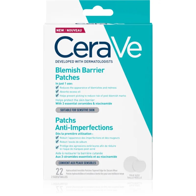 CeraVe Blemish Control Barrier Patches лепенки за проблемна кожа против акне 22 бр.