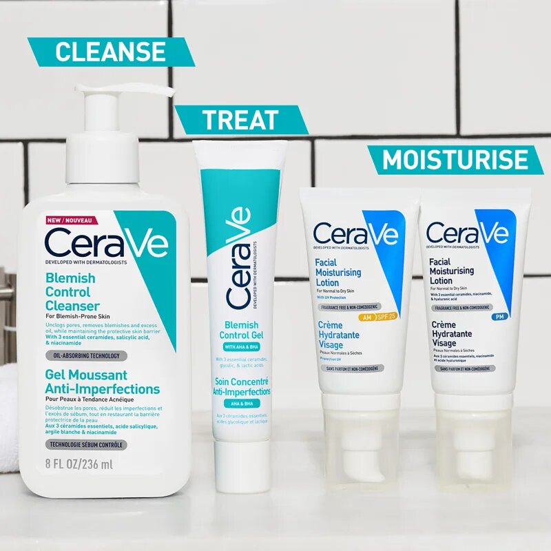 CeraVe Cleansers Blemish Control Cleanser комплект за проблемна кожа