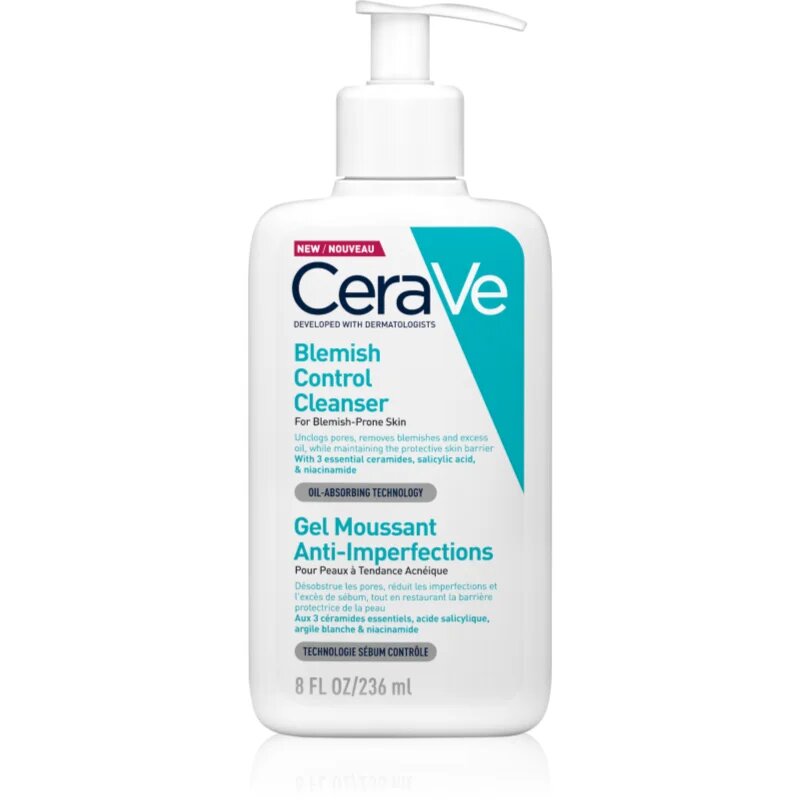 CeraVe Cleansers Blemish Control Cleanser почистващ гел против несъвършенствата на акнозна кожа 236 мл.