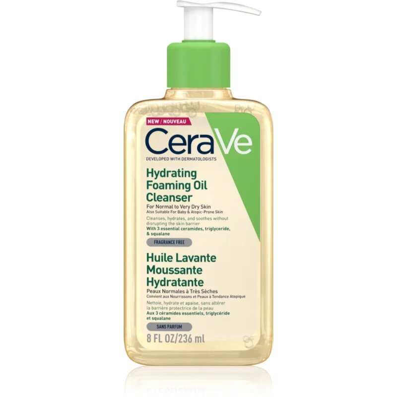 CeraVe Cleansers Hydrating Foaming Oil Cleanser почистващо олио с хидратиращ ефект 236 мл.