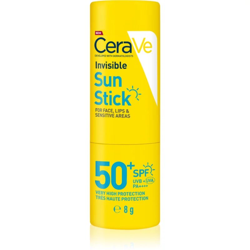 CeraVe Invisible Sun Stick SPF 50+ слънцезащитен стик SPF 50+ 8 гр.