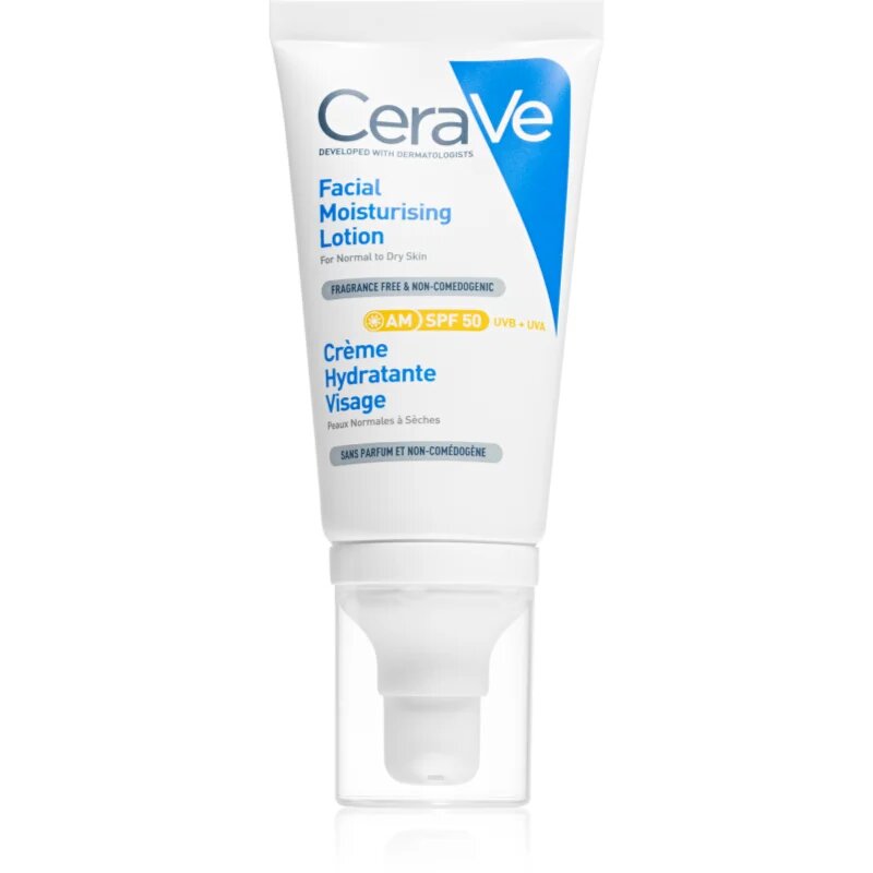 CeraVe Moisturizers Facial Moisturising Lotion интензивна хидратираща грижа SPF 50 52 мл.