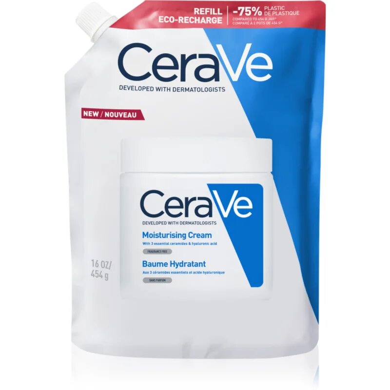 CeraVe Moisturizers хидратиращ крем за лице и тяло за суха или много суха кожа 454 гр.