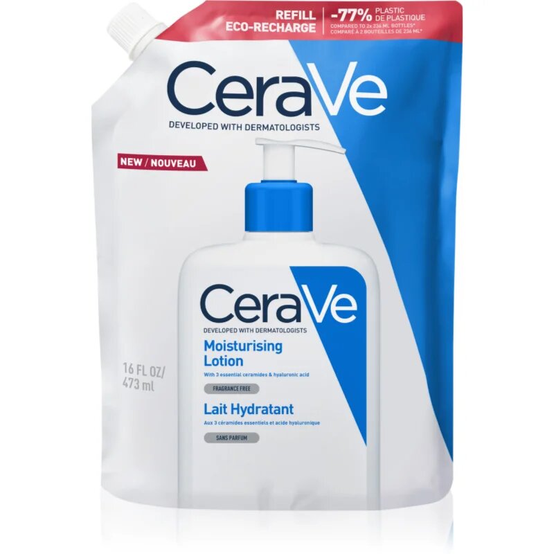 CeraVe Moisturizers Lotion хидратиращо мляко за тяло и лице за суха или много суха кожа 473 мл.