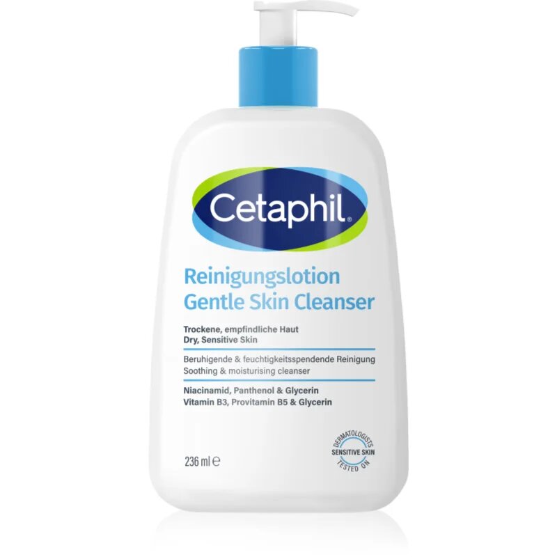 Cetaphil Gentle Skin Cleanser почистващо мляко за чувствителна и суха кожа 236 мл.