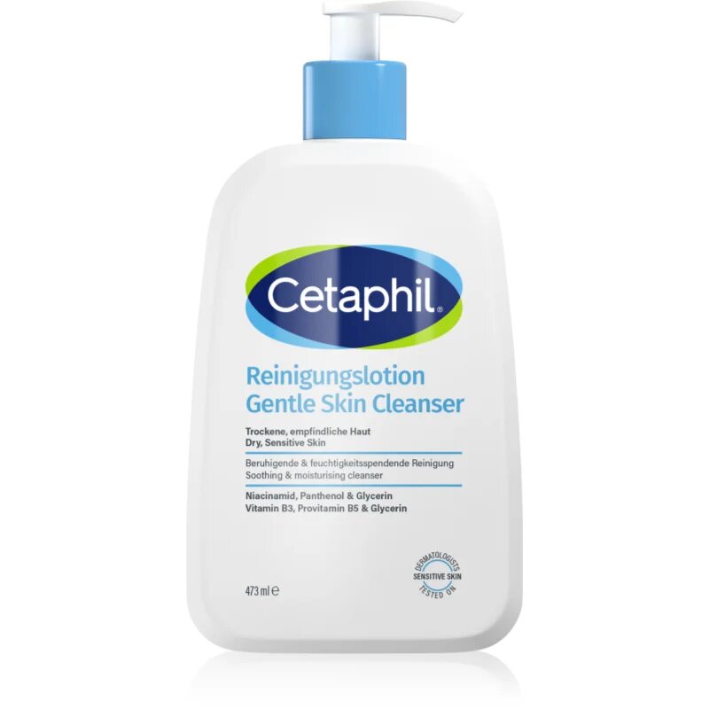 Cetaphil Gentle Skin Cleanser почистващо мляко за чувствителна и суха кожа 473 мл.
