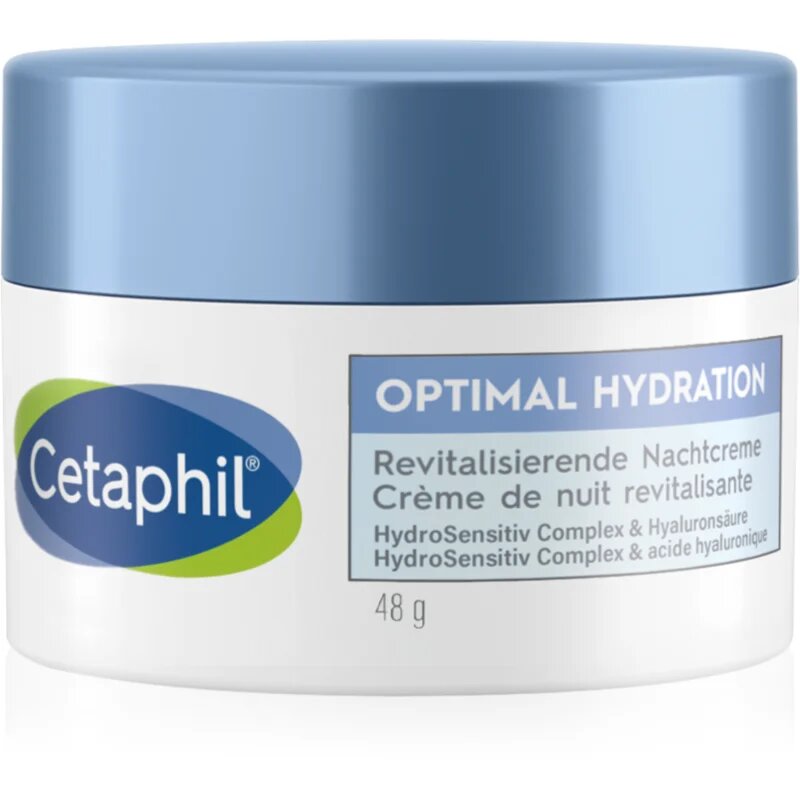 Cetaphil Optimal Hydration Replenishing Night Cream хидратиращ нощен крем за чувствителна кожа на лицето 48 гр.