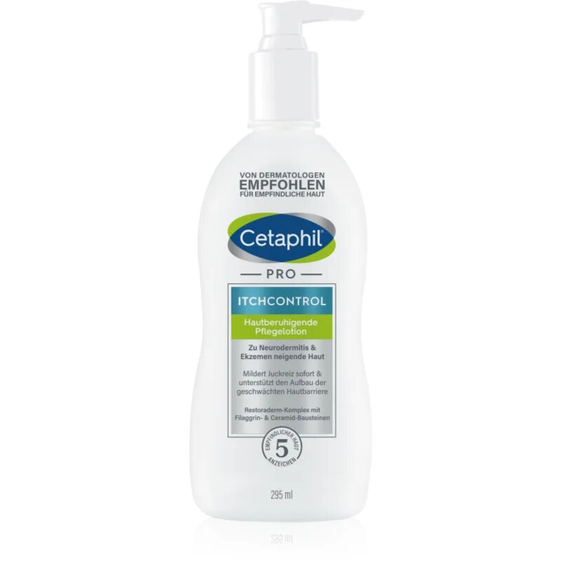 Cetaphil PRO ItchControl Lotion тоалетно мляко за тяло за суха към атопична кожа 295 мл.