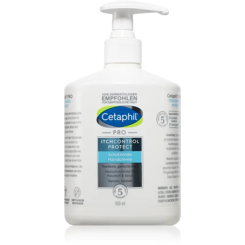 Cetaphil PRO ItchControl Protect защитен крем за ръце за суха кожа 500 мл.