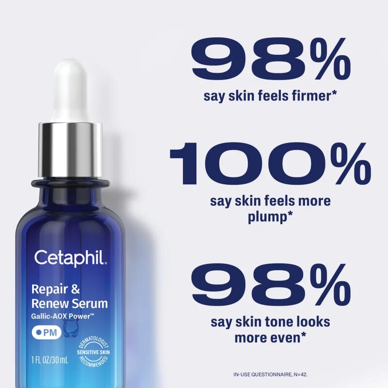 Cetaphil Repair & Renew Serum нощен серум за лице възстановяващ кожната бариера 30 мл.