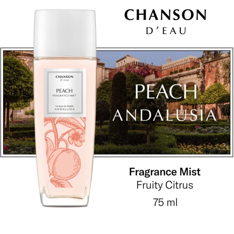 Chanson d'Eau Les Eaux Du Monde Peach спрей за тяло за жени 75 мл.