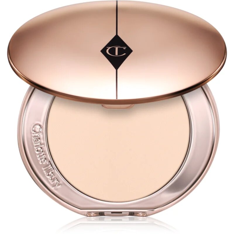 Charlotte Tilbury Airbrush Flawless Finish озаряваща компактна пудра цвят 1 Fair 8 гр.