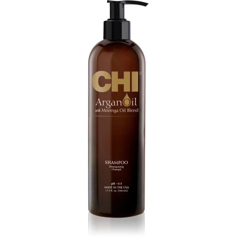 CHI Argan Oil Shampoo подхранващ шампоан за суха и увредена коса 340 мл.