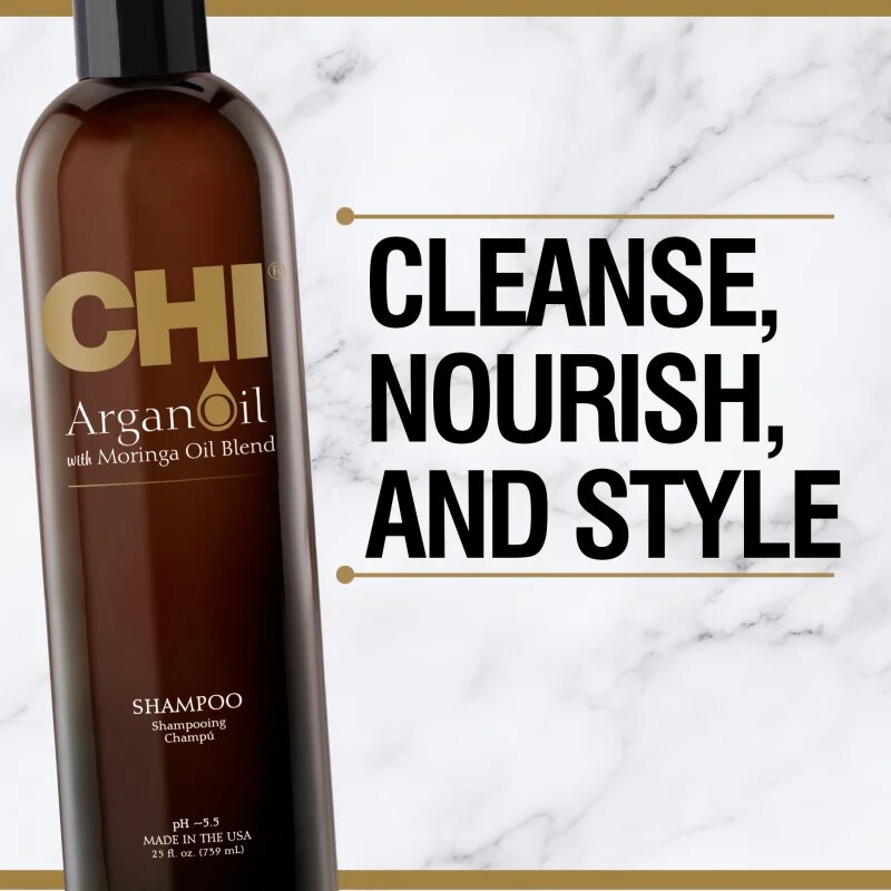 CHI Argan Oil Shampoo подхранващ шампоан за суха и увредена коса 739 мл.