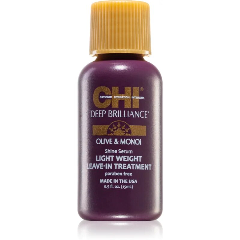 CHI Brilliance Shine Serum Lightweight Leave-in Ttreatment лек серум за блясък и мекота на косата 15 мл.