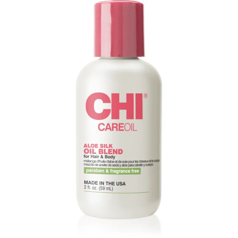 CHI Care Oil Aloe Silk Oil Blend хидратиращо олио за коса и тяло 59 мл.