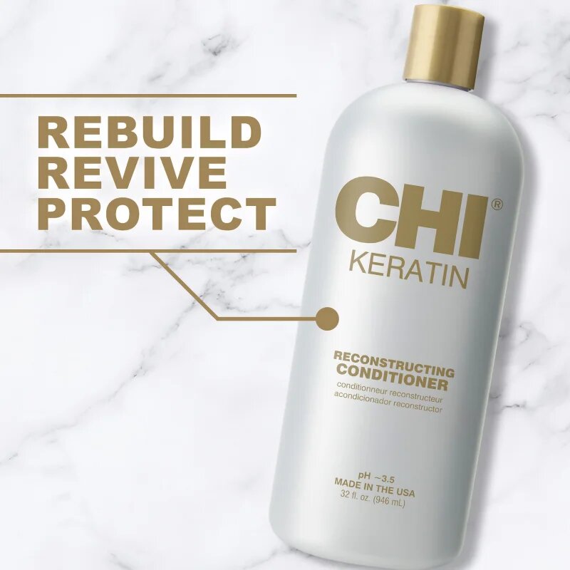CHI Keratin балсам с кератин за суха и непокорна коса 946 мл.