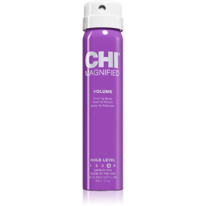 CHI Magnified Volume Finishing Spray лак за коса с екстра силна фиксация силна фиксация 74 гр.