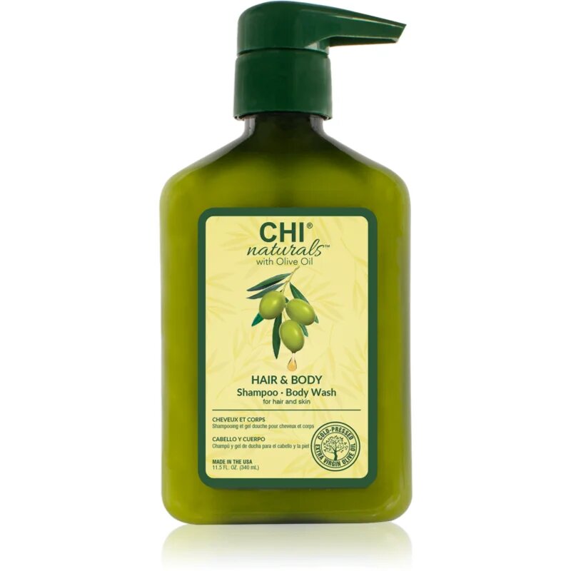 CHI Olive Naturals Hair & Body Shampoo шампоан и душ гел с маслинено олио 2в1 340 мл.