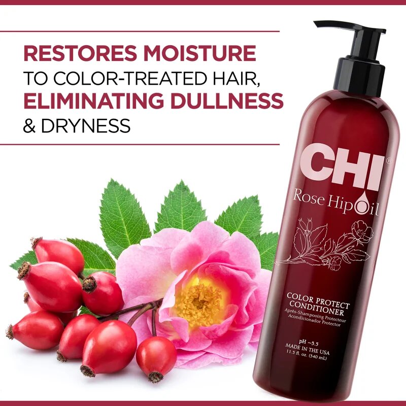 CHI Rose Hip Oil Conditioner балсам за боядисана коса 340 мл.
