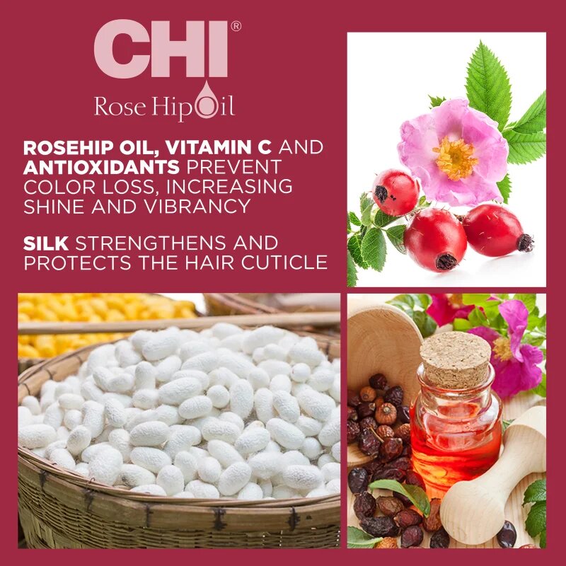 CHI Rose Hip Oil Conditioner балсам за боядисана коса 340 мл.