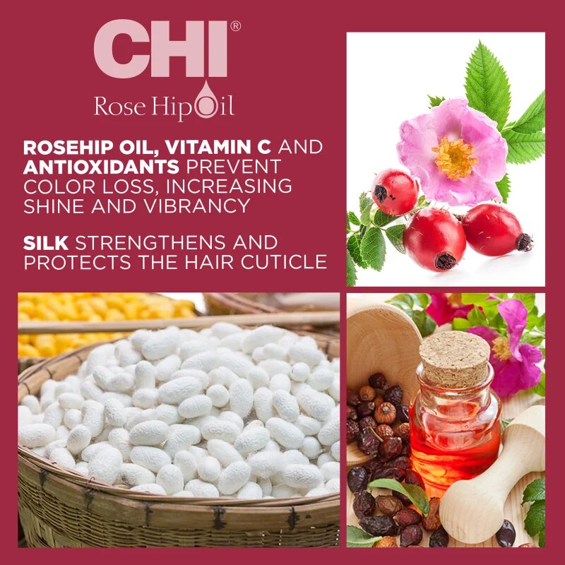 CHI Rose Hip Oil Conditioner балсам за боядисана коса 739 мл.