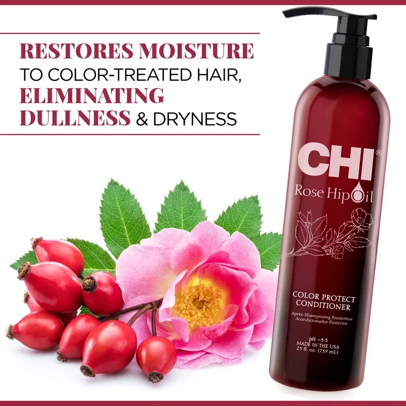 CHI Rose Hip Oil Conditioner балсам за боядисана коса 739 мл.