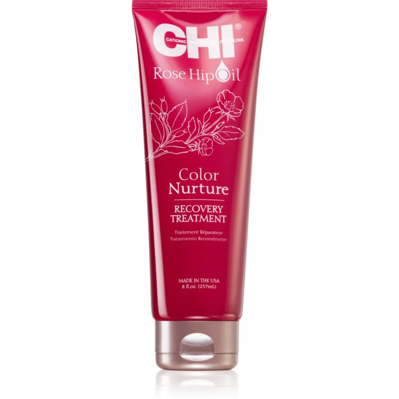 CHI Rose Hip Oil Recovery Treatment дълбоко регенерираща маска за боядисана коса 237 мл.