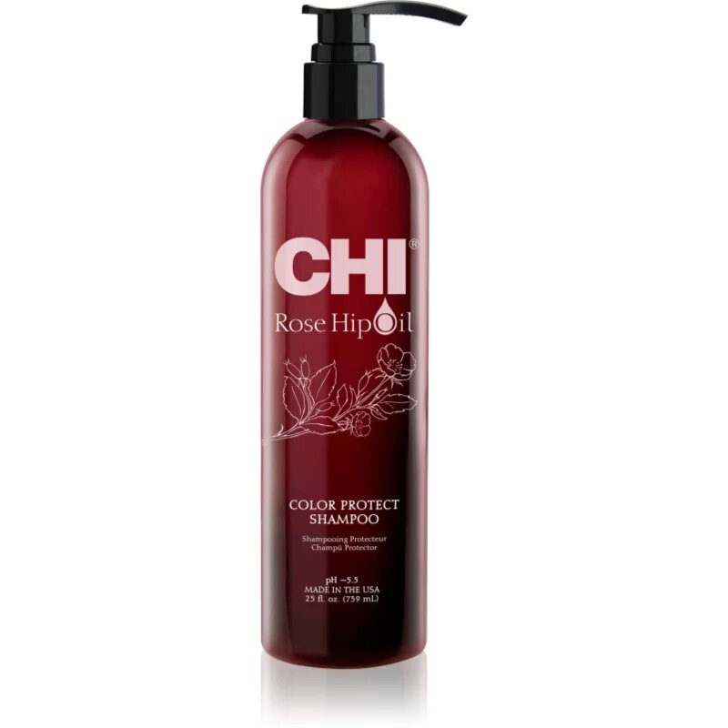 CHI Rose Hip Oil Shampoo шампоан за боядисана коса 739 мл.