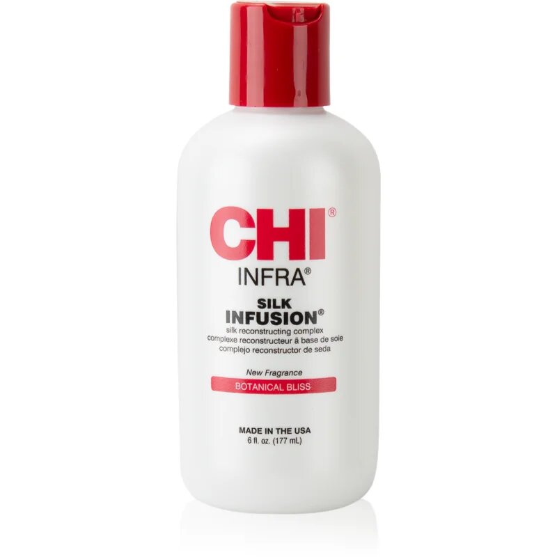 CHI Silk Infusion Botanical Bliss подсилващ и регенериращ серум за коса с коприна 177 мл.