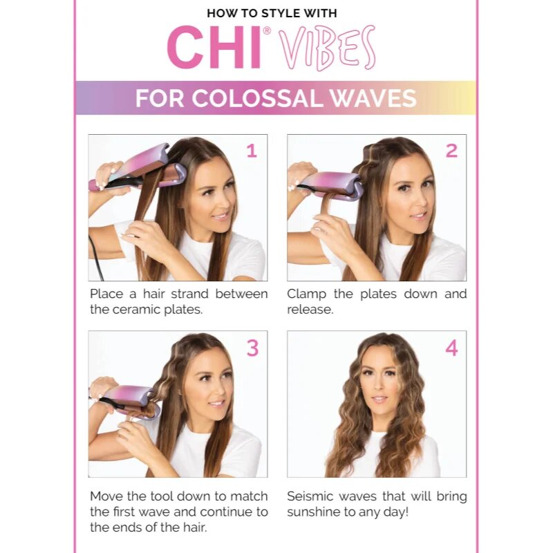 CHI Vibes Colossal Waver тройна маша За коса 1 бр.
