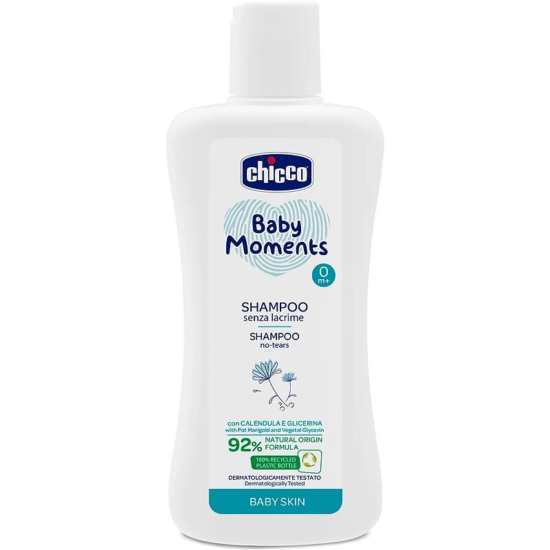 Chicco Baby Moments детски шампоан За коса 200 мл.