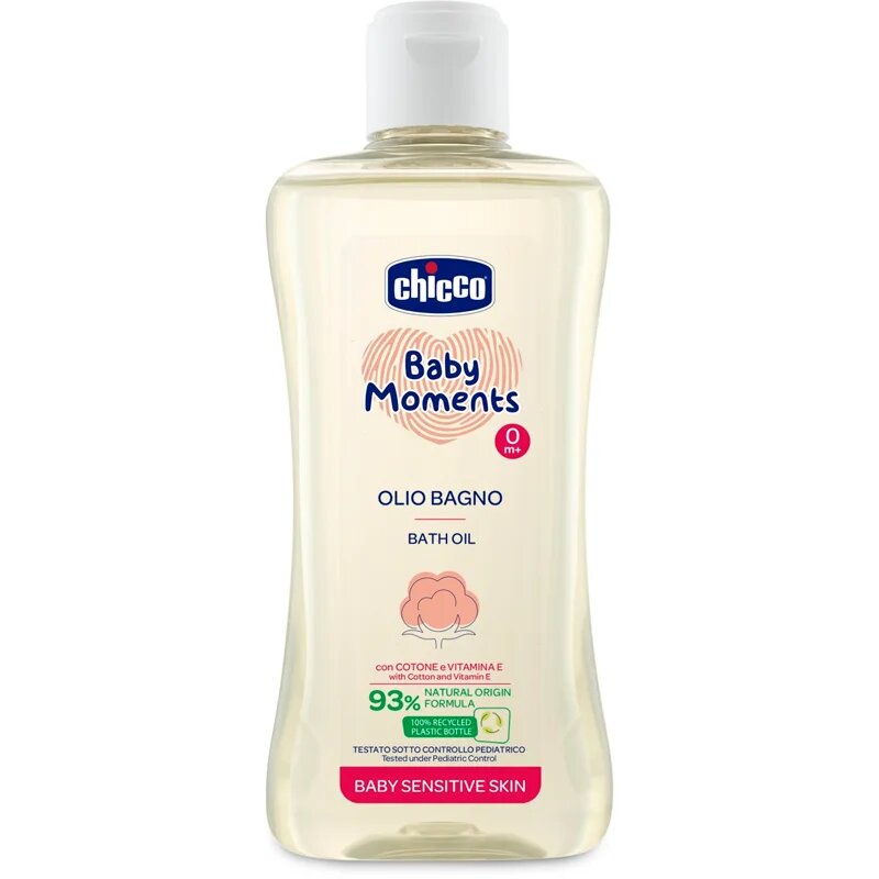 Chicco Baby Moments Sensitive олио за вана 200 мл.