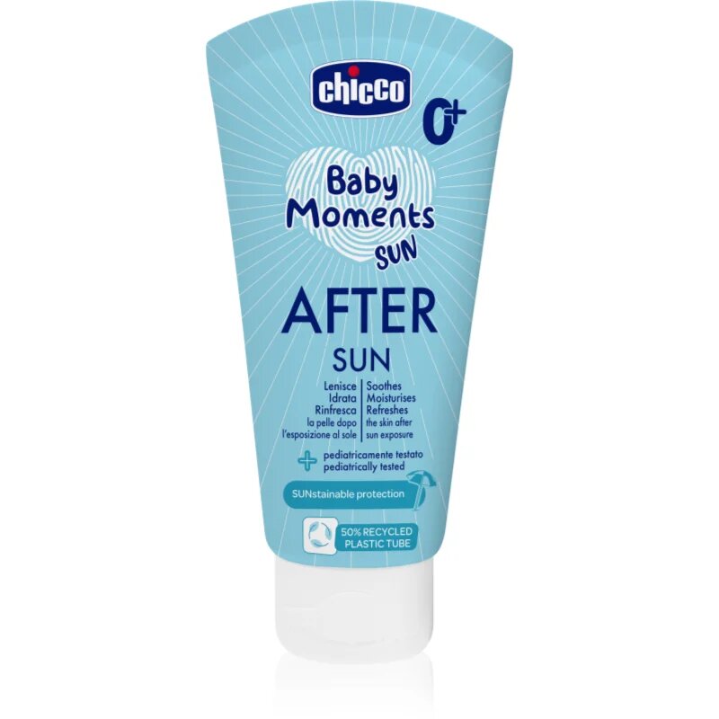 Chicco Baby Moments Sun After Sun мляко след загар за деца от раждането им 0 m+ 150 мл.