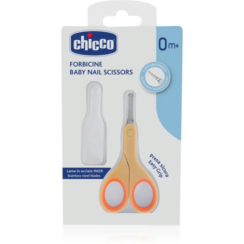 Chicco Baby Nail Scissors детска ножица със закръглен връх 0 m+ 1 бр.