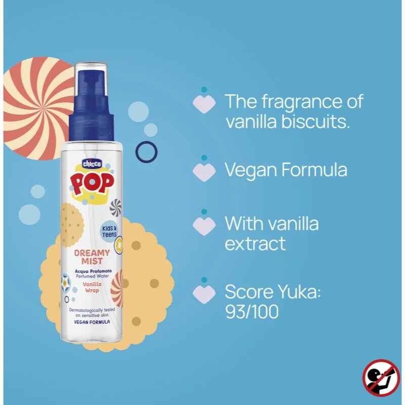 Chicco Dreamy Mist Pop Vanilla wrap парфюмна вода за деца 150 мл.