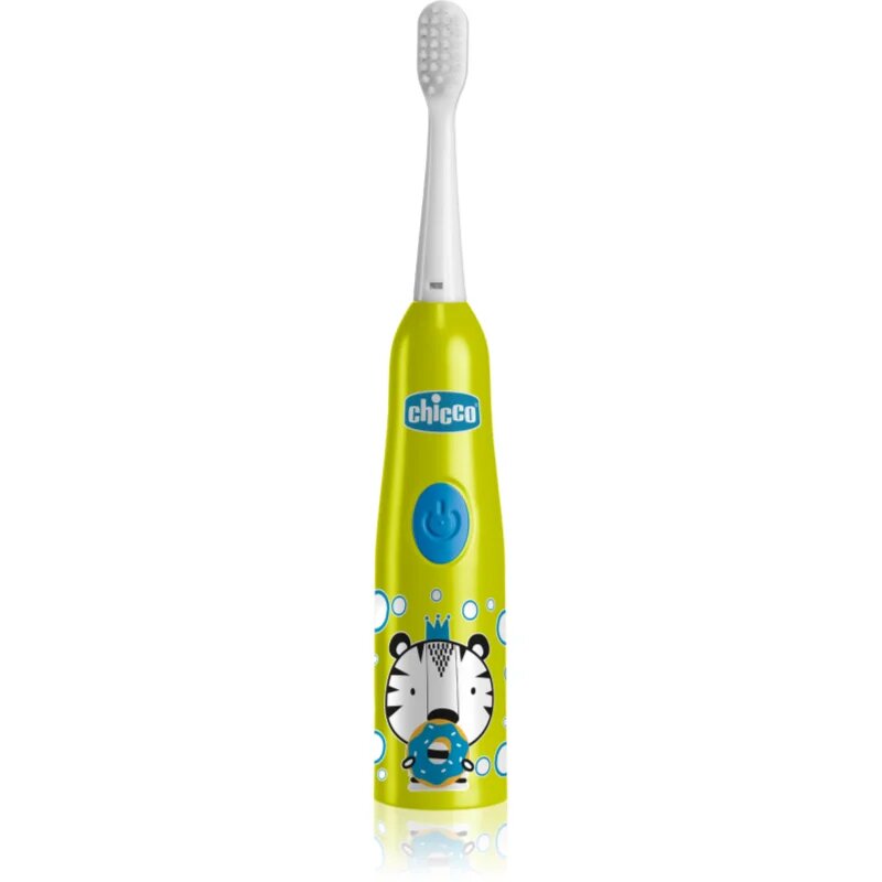 Chicco Electric Toothbrush 3y+ детска електрическа четка за зъби със сменяеми батерии Tiger 1 бр.