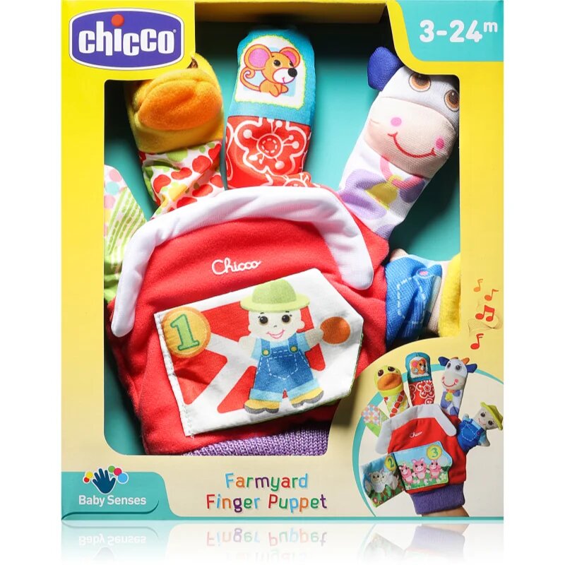 Chicco Finger Puppet 3m+ плюшена играчка 20 x 24 x 4 cm 1 бр.