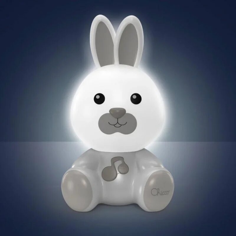 Chicco First Dreams Bunny нощна светлина с мелодия 0m+ 1 бр.