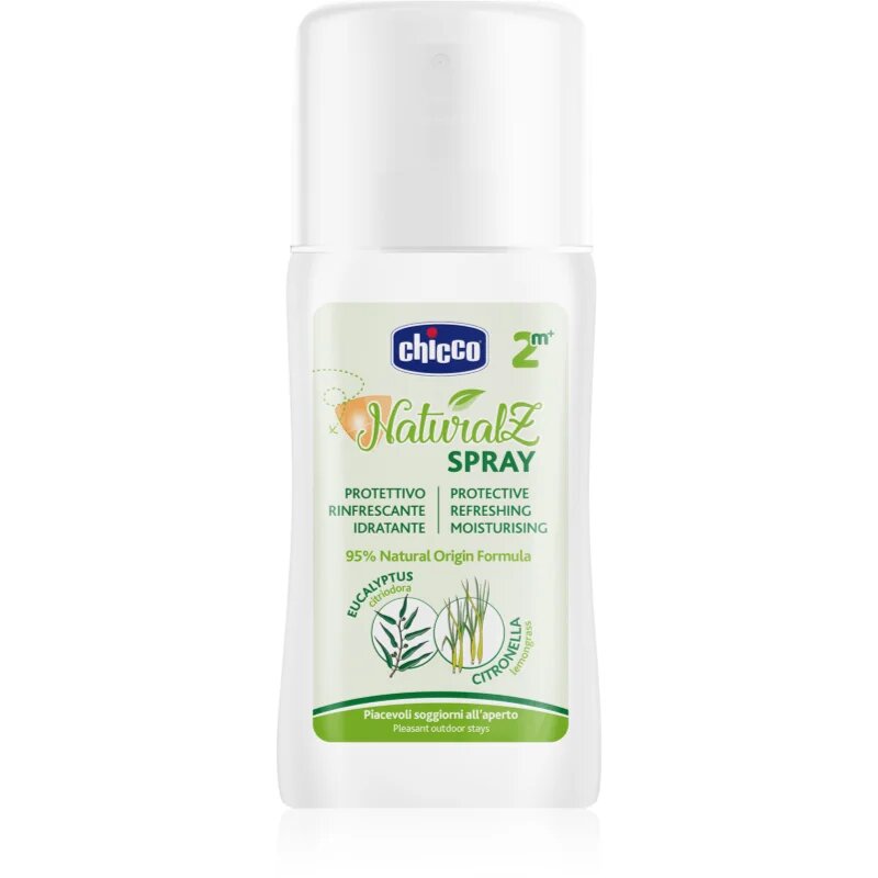 Chicco NaturalZ Protective Spray защитен и освежаващ крем против комари 2 m+ 100 мл.