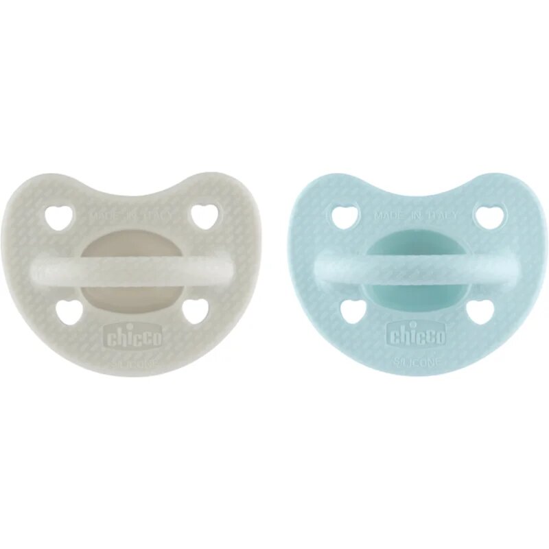 Chicco Physio Forma Luxe биберон 6-16 m Grey/Mint 2 бр.