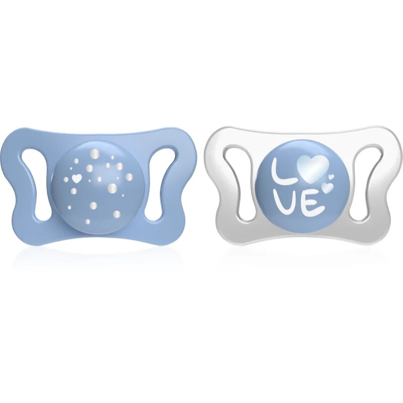 Chicco Physio Micro 0-2 m биберон Blue 2 бр.