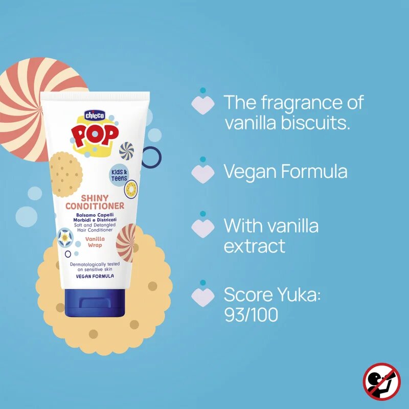 Chicco Pop Vanilla Wrap балсам За коса за деца 150 мл.